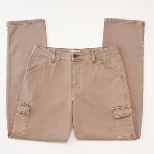 Universal Thread Boyfriend Cargo Pants Size 6/28R – Dusty Blush Beige, Mid Rise